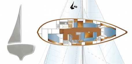 Pacific Seacraft 40 - Interior Layout
